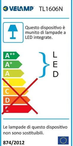 SLIM: Lampe de bureau LED 510 lumen, 6W, interrupteur tactile, noir