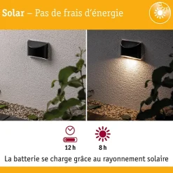 Solar Luminaire d'allée LED Elliot IP44 3000K 5lm Anthracite