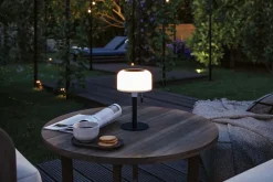 Solar Luminaire rechargeable Bartja IP44 gradable 2700K Noir