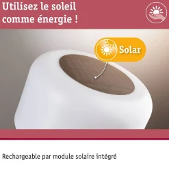 Solar Luminaire rechargeable Bartja IP44 gradable 2700K Blanc