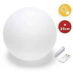 SOLAR NOVA : Sphère LED RGB à recharge solaire 25 cm