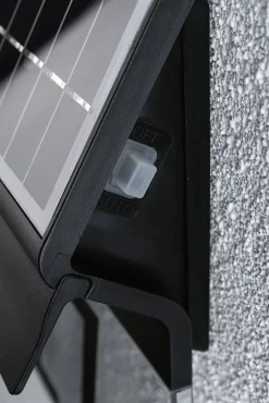 Solar Numéro de maison lumineux LED Neda IP44 3000K 14lm Noir