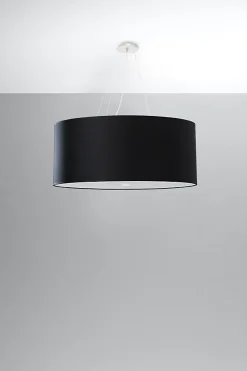 Sollux OTTO Suspension Cylindrique Noir 70cm E27