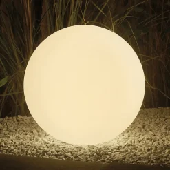 Sphère LED RGB rechargeable solaire 40cm. Avec télécommande