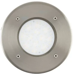 Spot à encastrer d'extérieur rond gris chromé LED integrée 230lm IP67 blanc chaud Eglo, Lamedo