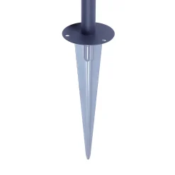 Spot à piquer Candiac LED intégrée 380lm IP44 GoodHome gris anthracite