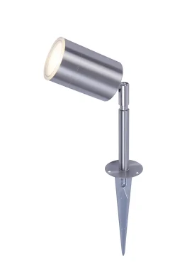 Spot à piquer Candiac LED intégrée 380lm IP44 GoodHome chrome