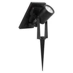 Spot à piquer extérieur solaire LED intégrée Adjuma noir 190lm 2,8W IP44 GoodHome