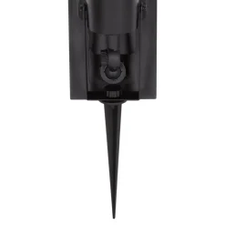 Spot à piquer extérieur solaire LED intégrée Adjuma noir 190lm 2,8W IP44 GoodHome