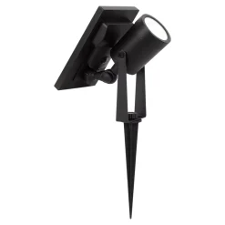 Spot à piquer extérieur solaire LED intégrée Adjuma noir 190lm 2,8W IP44 GoodHome
