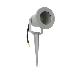 Spot à Piquer LED Extérieur IP44 Gris pour Ampoule GU10 - SILAMP