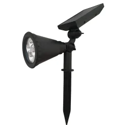 Spot à piquer LED Solaire pour Jardin 2W 5.5V DC (4 LED) - Blanc Froid 6000K - 8000K - SILAMP