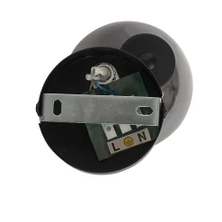 Spot Art Déco noir avec verre fumé - Vidro