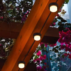 Spot de balisage solaire à planter ou fixer au mur LED Lumisky 0,09W IP65 80lm blanc chaud L.12m