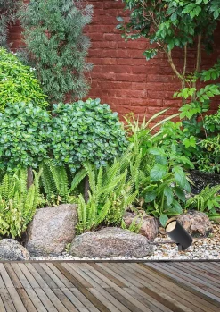 Spot de jardin MANAL en aluminium avec LED intégré - Anthracite - Lucide