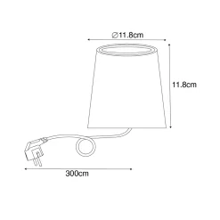 Spot de jardin moderne noir rond IP65 - Lennard