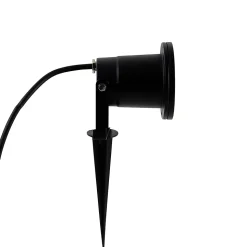Spot de jardin noir avec cordon et prise 230 cm IP65 - Basic