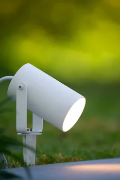 Spot de jardin TAYLOR en aluminium avec 1xGU10 - Blanc - Lucide