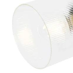 Spot de plafond doré avec verre 4 lumières orientables - Laura