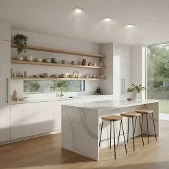 Spot de plafond encastrable Aktyn 1 Sq White IP20, carré, blanc, EDO777120 EDO