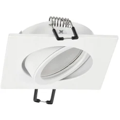 Spot de plafond encastrable Aktyn 1 Sq White IP20, carré, blanc, EDO777120 EDO