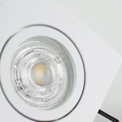 Spot de plafond encastrable Aktyn 1 Sq White IP20, carré, blanc, EDO777120 EDO