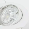 Spot de plafond encastrable orientable Ziva Ker White IP20, rond, blanc, EDO777312 EDO