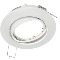 Spot de plafond encastrable orientable Ziva Ker White IP20, rond, blanc, EDO777312 EDO