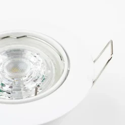 Spot de plafond encastrable orientable Ziva Ker White IP20, rond, blanc, EDO777312 EDO