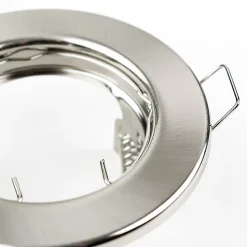 Spot de plafond encastrable Murid Nickel IP20, rond, nickel, EDO777294 EDO