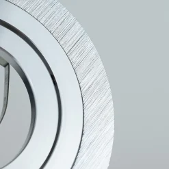 Spot de plafond encastrable Ceri 1 OV Silver IP20, rond, argenté, finition brossée, EDO777140 EDO