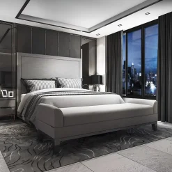 Spot de plafond encastrable Crystal R Black IP20, carré, verre, noir, EDO777405 EDO