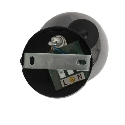 Spot de plafond intelligent noir avec verre fumé, Wi-Fi P45 inclus - Vidro