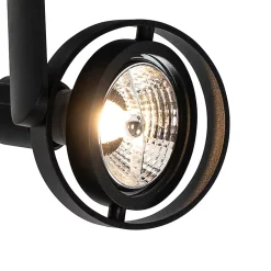 Spot de plafond master - 1 lumière - L 110 mm - Noir - Moderne - Éclairage intérieur - Salon I Chambre I Cuisine I Salle à manger