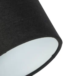 Spot de plafond noir avec abat-jour noir 2 lumières orientables - Hetta