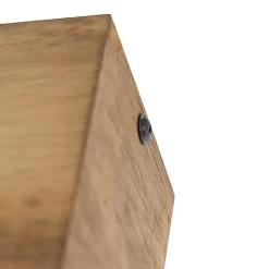 Spot de plafond rustique en bois vintage 2 lumières - Bloc