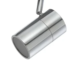 Spot de salle de bain 4 lumières GU10 5W IP44 GoodHome argent