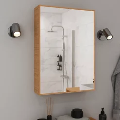 Spot de salle de bain 4 lumières GU10 5W IP44 GoodHome argent