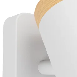 Spot de salle de bain blanc mat IP44 GU10 L.6 x l.11,5 x H.11 cm, Eglo Consuma