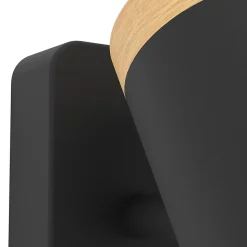 Spot de salle de bain Consuma noir mat GU10 IP44 L.6 x l. 115 x H. 11cm Eglo