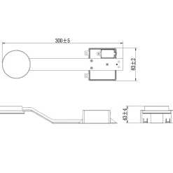 Spot de salle de bain Emera LED intégrée 480lm 7W IP44 variable GoodHome argent