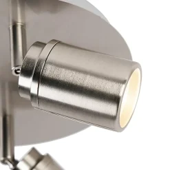 Spot de salle de bain moderne en acier 2 lumières IP44 - Ducha