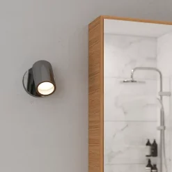 Spot de salle de bain Tellot G10 5W IP44 GoodHome argent