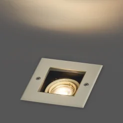 Spot de sol moderne beige GU10 50mm rotatif et inclinable IP65 - Oneon