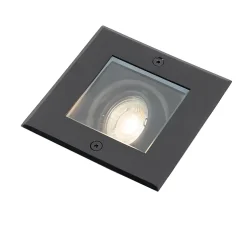 Spot de sol moderne noir orientable IP65 - Oneon