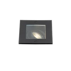 Spot de sol moderne noir orientable IP65 - Oneon