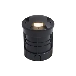 Spot de sol moderne noir GU10 50mm Effet 4 lumières IP65 - Cellar