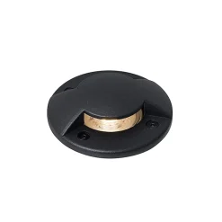 Spot de sol moderne noir GU10 50mm à 2 lumières IP65 - Cellar