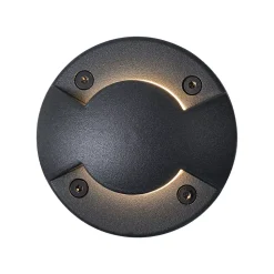 Spot de sol moderne noir GU10 50mm à 2 lumières IP65 - Cellar