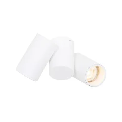 Spot design blanc 2 lumières orientables - Michael